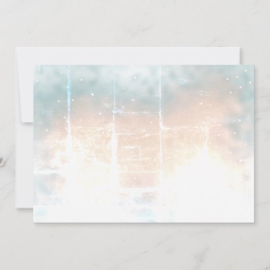 シックなエレガントバラ金ゴールドハート結婚式の日付を保存 セーブザデート (裏面)