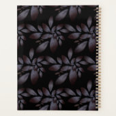 シックなエレガントマットフローラルパタモノグラムのーン プランナー手帳 (裏面)