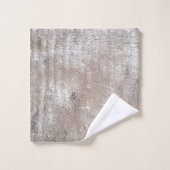 シックなエレガント茶色のフェイク金ゴールドスパークリーグリッター バスタオルセット (ウォッシュタオル)