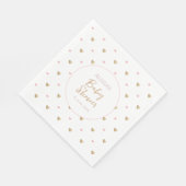 シックなエレガント赤ちゃんシャワー スタンダードランチョンナプキン (角)