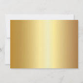 シックなエレガント金ゴールドひまわりの日を保存 セーブザデート (裏面)