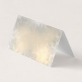 シックなエレガント金ゴールドハート、きらびやかなサンキューカード 名刺 (裏面)