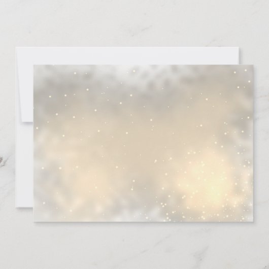 シックなエレガント金ゴールドハート、レース枠の日付の保存 セーブザデート (裏面)