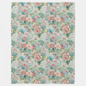 シックなオコココインスパイアレガルホームアクセント フリースブランケット (正面)