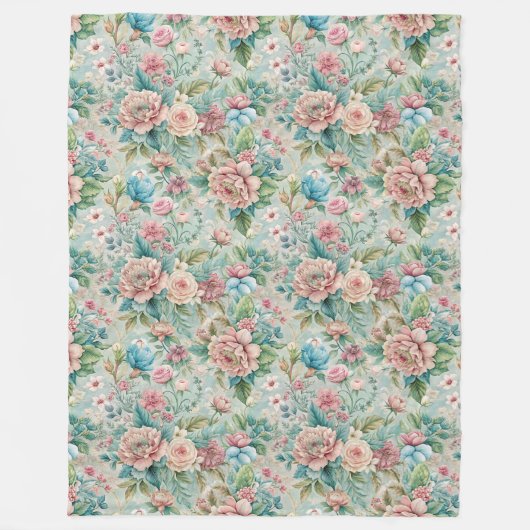 シックなオコココインスパイアレガルホームアクセント フリースブランケット (正面)