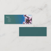 シックなオタクのフラクタルの多彩なプロフィールカード スキニー名刺 (正面/裏面)