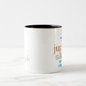 シックなオタクの太陽系のコーヒー・マグ ツートーンマグカップ (中央)