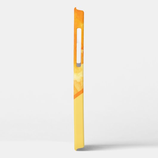 シックなオレンジイエローウォーターパーソナライズされたカラー Case-Mate iPhoneケース (裏面 / 左)