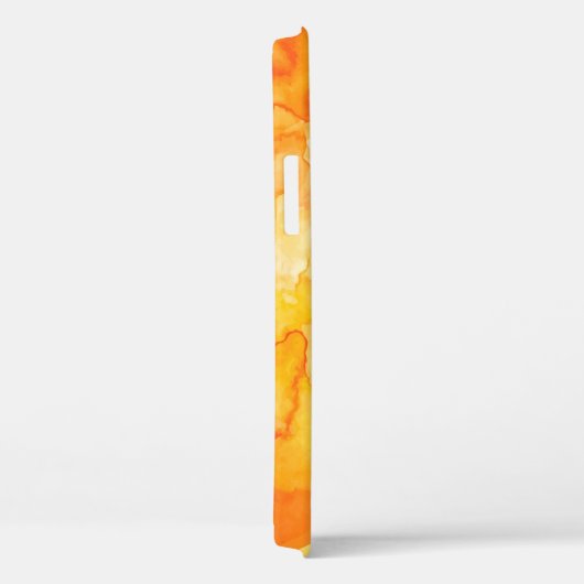 シックなオレンジイエローウォーターパーソナライズされたカラー Case-Mate iPhoneケース (裏面 / 右)