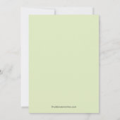 シックなカクテルの花嫁のブライダルシャワーの招待状のミント 招待状 (裏面)