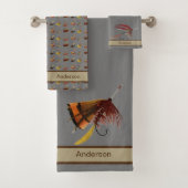 シックなカスタムグレータンフライ釣りフライ沿岸 バスタオルセット (インサイチュ)