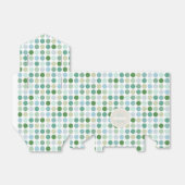 シックなカラフルグリーン水玉模様パターンモノグラム フェイバーボックス (折り畳みなし)