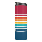 シックなカラフルストライプパターンドライブライフのカラー タンブラー (回転右)