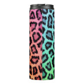 シックなカラフルヒョウ柄 タンブラー (裏面)