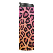 シックなカラフルヒョウ柄 タンブラー (回転右)