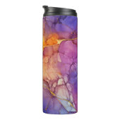 シックなカラフルフェイク金ゴールドグリッターマーリングモノグラム タンブラー (回転右)