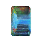 シックなカラフル噴水の生命の滝のバスマット バスマット (正面縦)