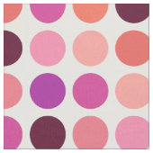 シックなカラフル水玉模様パターンモノグラム ファブリック (クローズアップ)