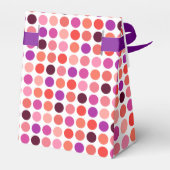 シックなカラフル水玉模様パターンモノグラム フェイバーボックス (裏面サイド)
