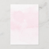 シックなカラフル結婚の野花の詳細 エンクロージャーカード (裏面)