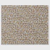 シックなカラフル茶色の金ゴールドチーズプリント ラッピングペーパー (フラット)