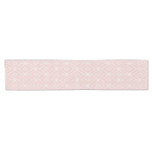 シックなカラフル赤と茶色のイカットの部族模様 ショートテーブルランナー (横)