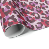 シックなカラフル赤紫色のチーズプリントパターン ラッピングペーパー (ロールコーナー)