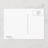 シックなカントリーカモフラハ日付ポストカードを保存 案内ポストカード (裏面)