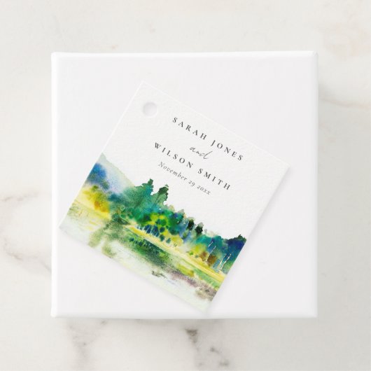 シックなカントリーサイドマウンテンリバーランドスケープ結婚ズ フェイバータグ (インサイチュ)