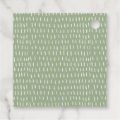 シックなカントリーサイドマウンテンリバーランドスケープ結婚ズ フェイバータグ (裏面)