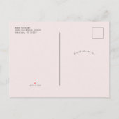 シックなガーデンをテーマにした水彩フローラブライダルシャワー インビテーションポストカード (裏面)