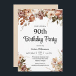 シックなガーデンウォーターカラーピンクフローラ90誕生日 招待状<br><div class="desc">シックエレガントガーデンソフトウォーターカラーピンクフローラ90th誕生日招待状この90thサプライズエレガントバースデーパーティーへの招待はあなたの特別なイベントに最適！このデザインは美しいピンクの水色の花を特徴とする。タイポグラフィカスタムはトレンディーとエレガント!</div>