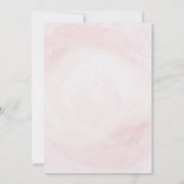 シックなガーデンフローラ妖精プリンセスガールベビーシャワー 招待状 (裏面)