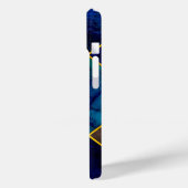 シックなガーリーフェイクグリッター金ゴールドブルージオメトリック Case-Mate iPhoneケース (裏面 / 左)