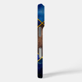 シックなガーリーフェイクグリッター金ゴールドブルージオメトリック Case-Mate iPhoneケース (裏面 / 右)