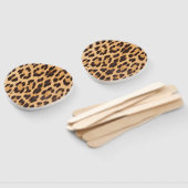 シックなガーリー野生のサファリパーティーレオパード ハンドファン (組立なし)