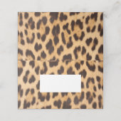 シックなガーリー野生のサファリパーティーレオパード プレイスカード (外部開封)