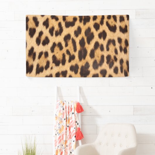 シックなガーリー野生のサファリファッションレオパード 横断幕 (インサイチュ)