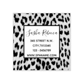 シックなガーリー野生のサファリ動物ヒョウ柄 ラバースタンプ (インプリント)