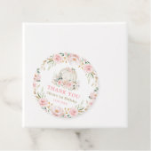 シックなガールパンプキン誕生日赤面ピンク金ゴールド花 フェイバータグ (インサイチュ)