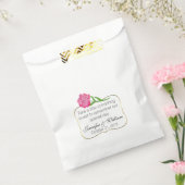 シックなキャンディバーカスタムウェディングフェイスバッグ フェイバーバッグ (封をした状態)