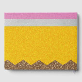 シックなキラキラ結婚イエローフォイルズゲストブック ゲストブック (裏面)