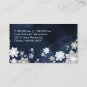 シックなキラキラ色の花屋 名刺 (裏面)