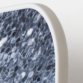 シックなキラキラ輝くキラキラモダンスモノグラム ピックルボールラケット (左詳細)