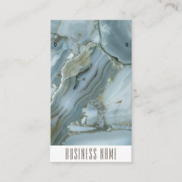 シックなキラキラ輝く大理石のイヤリングディスプレイカード 名刺