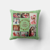 シックなクリスマスが新しいキング生まれフォトコラージュに栄光 クッション (裏面)