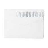 シックなクリスマスの銀の覆いのリターン ラップアラウンドラベル (裏面)