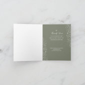 シックなクリスマスリースビジネスありがとうお畳み シーズンカード (内部)