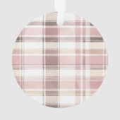 シックなクリスマス赤面ピンクレッグブーツ オーナメント (裏面)