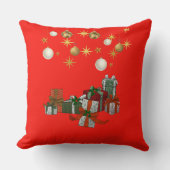 シックなクリスマス クッション (正面)
